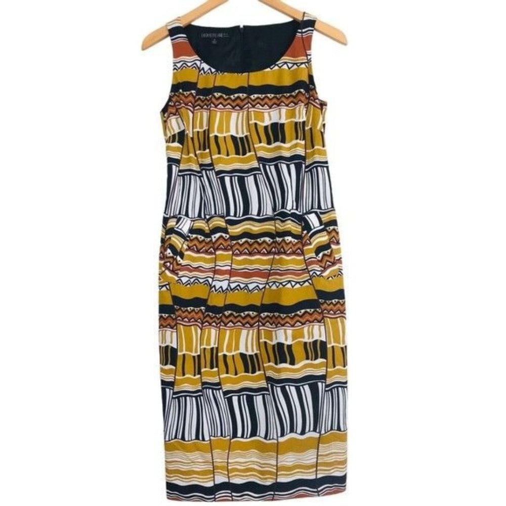 LAFAYETTE 148 Tribal Print Dress Size 0